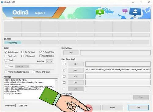 Howto Flash firmware for Samsung device